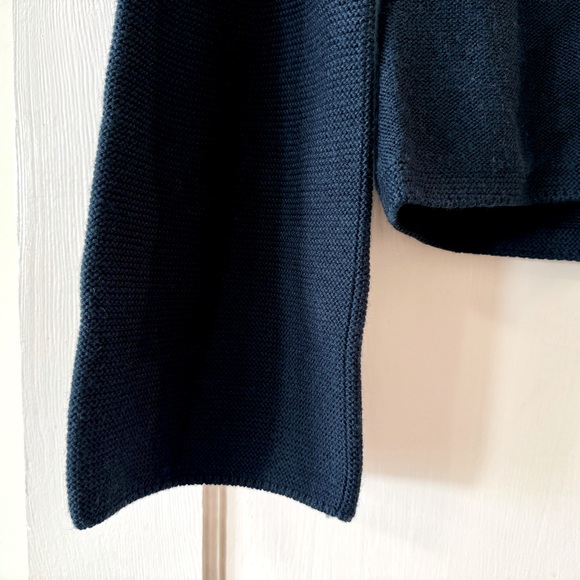 Uniqlo U | 3D Extra Fine Merino Wide Sleeve Sweater Blue XS - Picture 6 of 9
